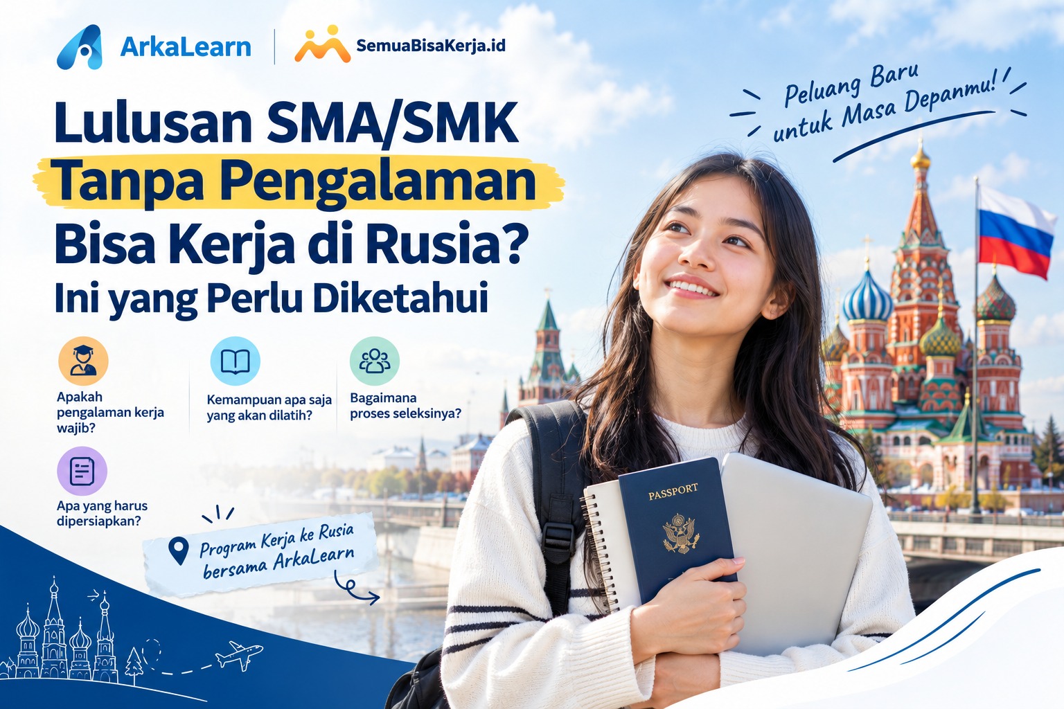 Lulusan SMA/SMK Tanpa Pengalaman Bisa Kerja di Rusia? Ini yang Perlu Diketahui